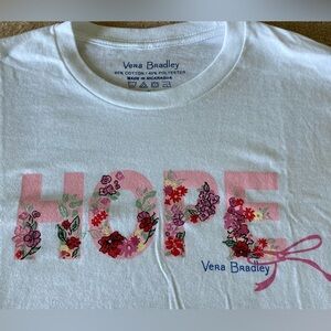 NEW VERA BRADLEY “HOPE” Breast Cancer Awareness T-Shirt Size Small